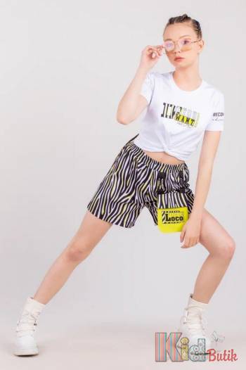 Купити Футболка біла з вузликом та зебровим принтом Do You Want LOCOLOCO ЛЛ22-2266Beyar на КідБутік Футболка біла з вузликом та зебровим принтом Do You Want LOCOLOCO ЛЛ22-2266Beyar