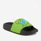 Купить Шлепанцы черно-лаймовые с котом для мальчика Coqui 22-6383 Black/Lime на КидБутик Шлепанцы черно-лаймовые с котом для мальчика Coqui 22-6383 Black/Lime - фото