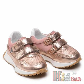Купить Кроссовки кожанные для маленькой девочки Bartek 22-11613001 на КидБутик Кроссовки кожанные для маленькой девочки Bartek 22-11613001