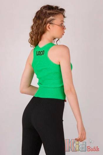 Купити Майка в'язана зелена універсального розміру (140-164) LOCOLOCO ЛЛ22-4011 Bistik на КідБутік Майка в'язана зелена універсального розміру (140-164) LOCOLOCO ЛЛ22-4011 Bistik