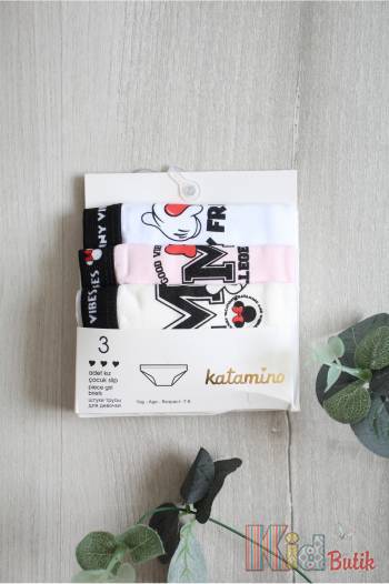 Купити Труси 3шт. "М" для дівчинки 7-8 років Katamino К128172 на КідБутік Труси 3шт. "М" для дівчинки 7-8 років Katamino К128172