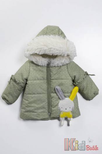 Купить Куртка зеленая с кроликом для девочки Midimod Мд22-5Зл(22351) на КидБутик Куртка зеленая с кроликом для девочки Midimod Мд22-5Зл(22351)