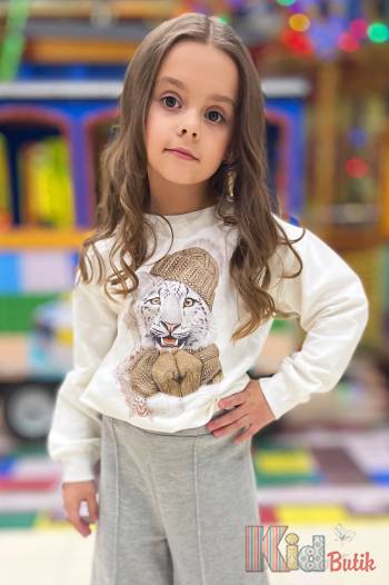 Купить Свитшот с милым тигренком для девочки Best Kids БК22-12059 на КидБутик Свитшот с милым тигренком для девочки Best Kids БК22-12059