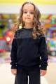 Купить Свитшот черный с люрексовой нитью и воланчиками Best Kids БК22-12038 на КидБутик Свитшот черный с люрексовой нитью и воланчиками Best Kids БК22-12038 - фото 5