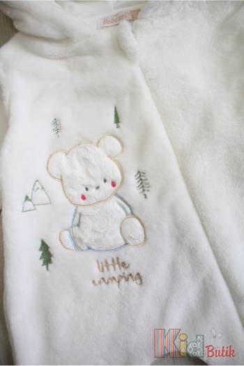 Купить Комбинезон кремовый "Little Camping" для маленького ребенка Bebessi 22-3838крем на КидБутик Комбинезон кремовый "Little Camping" для маленького ребенка Bebessi 22-3838крем