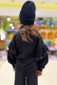 Купить Свитшот черный с бусинами для девочки Best Kids Бк22-14031 на КидБутик Свитшот черный с бусинами для девочки Best Kids Бк22-14031 - фото 2