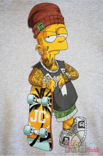 Купити Худі утеплений сірий уні "Simpson" для підлітків JaceyJace Дж22-17(302)сір на КідБутік Худі утеплений сірий уні "Simpson" для підлітків JaceyJace Дж22-17(302)сір
