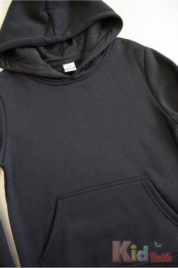 Купити Худі утеплений чорний без декору Інші бренди У22-3(BPU-2637) на КідБутік Худі утеплений чорний без декору Інші бренди У22-3(BPU-2637)
