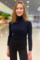 Купить Гольф синего цвета для девочки Ada Yildiz Ад22-7Сн на КидБутик Гольф синего цвета для девочки Ada Yildiz Ад22-7Сн