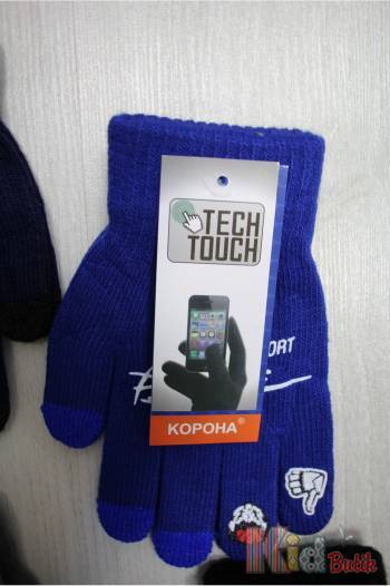 Купить Перчатки Touch screen Glover для мальчика Корона LPK 5116 (E113) на КидБутик Перчатки Touch screen Glover для мальчика Корона LPK 5116 (E113)