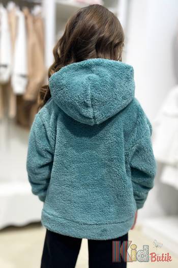 Купити Худі хутряне зелене оверсайз Black One Kids ВК22-9Зл(ВК011) на КідБутік Худі хутряне зелене оверсайз Black One Kids ВК22-9Зл(ВК011)