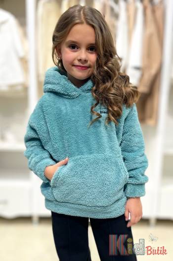Купити Худі хутряне зелене оверсайз Black One Kids ВК22-9Зл(ВК011) на КідБутік Худі хутряне зелене оверсайз Black One Kids ВК22-9Зл(ВК011)