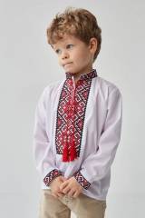 Купить Вышиванка для мальчика Зроблено з турботою Мв24-4черв. на КидБутик Вышиванка для мальчика Зроблено з турботою Мв24-4черв.