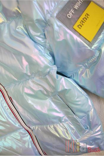 Куртка  для девочки жемчужноголубого цвета Bolina Baby И22-34Гл(2221)