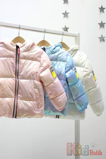 Куртка  для девочки жемчужноголубого цвета Bolina Baby И22-34Гл(2221)