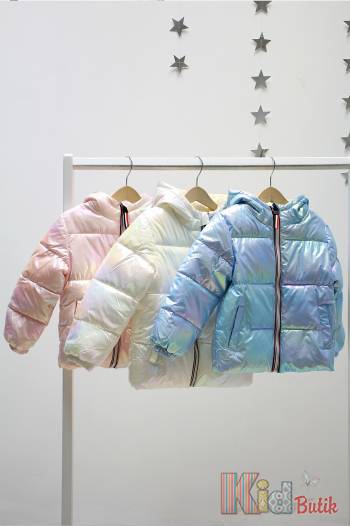 Куртка  для девочки жемчужноголубого цвета Bolina Baby И22-34Гл(2221)