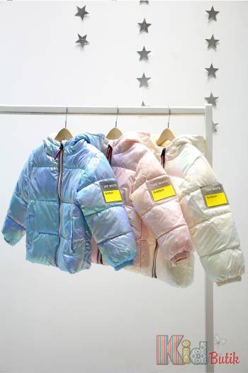 Куртка  для девочки жемчужноголубого цвета Bolina Baby И22-34Гл(2221)