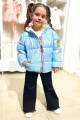 Куртка  для девочки жемчужноголубого цвета Bolina Baby И22-34Гл(2221) - фото 3