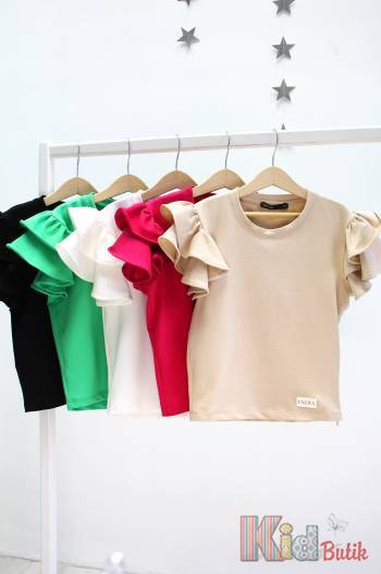 Купити Футболка бежевого кольору для дівчинки Brows Kids ВР23-1Беж( на КідБутік Футболка бежевого кольору для дівчинки Brows Kids ВР23-1Беж(