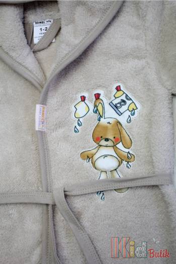 Купить Халат махровый "Зайка" для мальчика Ramel Kids 23-418 на КидБутик Халат махровый "Зайка" для мальчика Ramel Kids 23-418