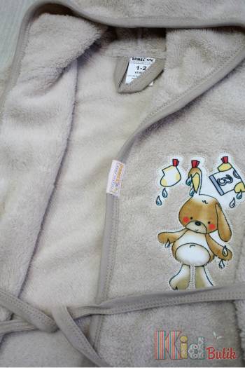 Купить Халат махровый "Зайка" для мальчика Ramel Kids 23-418 на КидБутик Халат махровый "Зайка" для мальчика Ramel Kids 23-418
