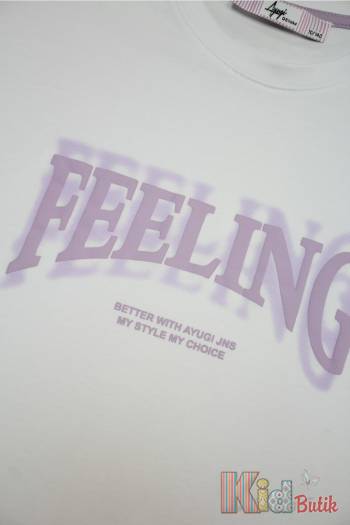 Купити Топ біло-фіолетовий Feeling для дівчинки A-yugi Jeans Аю23-5Бл/буз(7126) на КідБутік Топ біло-фіолетовий Feeling для дівчинки A-yugi Jeans Аю23-5Бл/буз(7126)