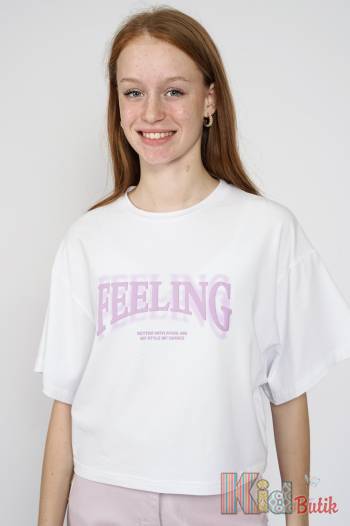 Купити Топ біло-фіолетовий Feeling для дівчинки A-yugi Jeans Аю23-5Бл/буз(7126) на КідБутік Топ біло-фіолетовий Feeling для дівчинки A-yugi Jeans Аю23-5Бл/буз(7126)