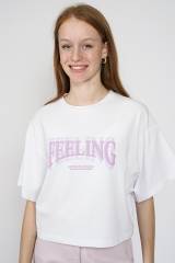 Купити Топ біло-фіолетовий Feeling для дівчинки A-yugi Jeans Аю23-5Бл/буз(7126) на КідБутік Топ біло-фіолетовий Feeling для дівчинки A-yugi Jeans Аю23-5Бл/буз(7126)