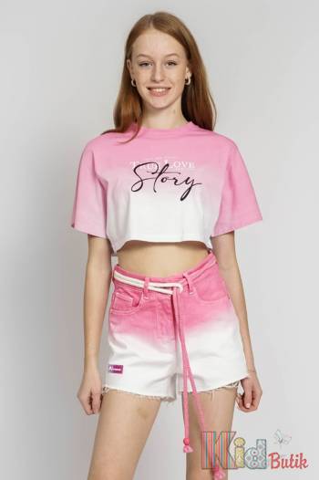 Купити Топ рожевий Story для дівчинки A-yugi Jeans Аю23-4Корал.(7122) на КідБутік Топ рожевий Story для дівчинки A-yugi Jeans Аю23-4Корал.(7122)