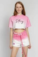 Купить Топ розовый Story для девочки A-yugi Jeans Аю23-4Корал.(7122) на КидБутик Топ розовый Story для девочки A-yugi Jeans Аю23-4Корал.(7122)