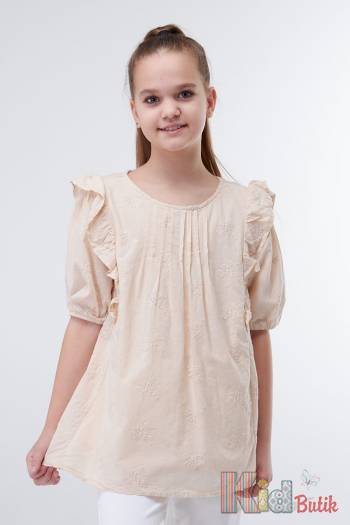 Купить Блуза с рукавами-фонариками для девочки Escabel Kids Ес23-41(790)Блуза на КидБутик Блуза с рукавами-фонариками для девочки Escabel Kids Ес23-41(790)Блуза