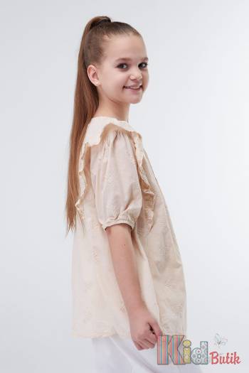 Купить Блуза с рукавами-фонариками для девочки Escabel Kids Ес23-41(790)Блуза на КидБутик Блуза с рукавами-фонариками для девочки Escabel Kids Ес23-41(790)Блуза