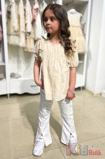 Купить Блуза с рукавами-фонариками для девочки Escabel Kids Ес23-41(790)Блуза на КидБутик Блуза с рукавами-фонариками для девочки Escabel Kids Ес23-41(790)Блуза