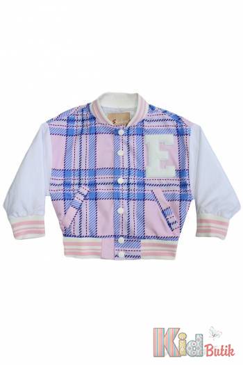 Купить Бомбер для девочки интересного принта Escabel Kids Ес23-36(3210) на КидБутик Бомбер для девочки интересного принта Escabel Kids Ес23-36(3210)