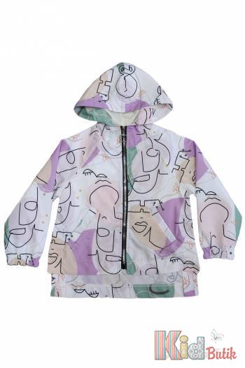 Купить Ветровка с ярким принтом для девочки Escabel Kids Ес23-37(32232) на КидБутик Ветровка с ярким принтом для девочки Escabel Kids Ес23-37(32232)