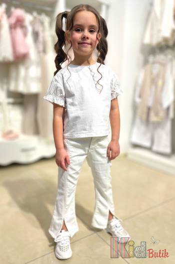 Купить Штаны с разрезом и расклешенные до низа для девочки Escabel Kids Ес23-31(2373) на КидБутик Штаны с разрезом и расклешенные до низа для девочки Escabel Kids Ес23-31(2373)
