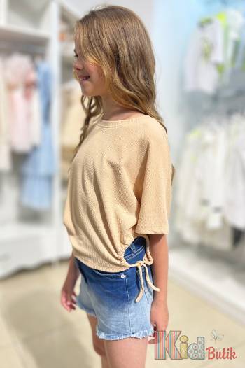 Купить Топ - "жатка" свободного кроя для девочки Escabel Kids Ес23-38(35254) на КидБутик Топ - "жатка" свободного кроя для девочки Escabel Kids Ес23-38(35254)