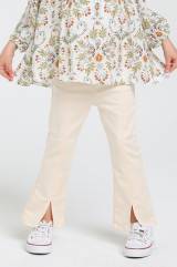 Купить Штаны с разрезом кремовые для девочки Escabel Kids Ес23-30(2367) на КидБутик Штаны с разрезом кремовые для девочки Escabel Kids Ес23-30(2367)