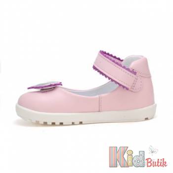 Купить Туфли розовые с сердечком для маленькой девочки Bartek 23-71195/SLP на КидБутик Туфли розовые с сердечком для маленькой девочки Bartek 23-71195/SLP
