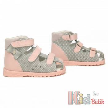 Купити Босоніжки рожево-сірі з бантиком для дівчинки Bartek 23-81789-002 на КідБутік Босоніжки рожево-сірі з бантиком для дівчинки Bartek 23-81789-002