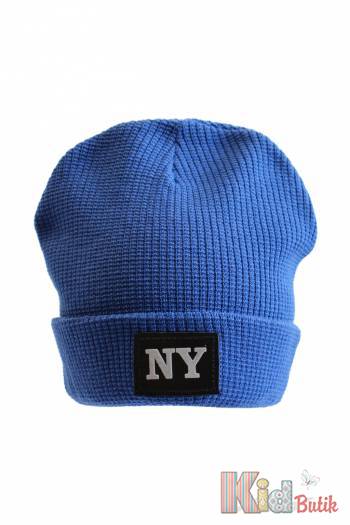 Купить Шапка светло-синяя вязаная "NY" для мальчика Nikola N23-9Св.сн(23SP49) на КидБутик Шапка светло-синяя вязаная "NY" для мальчика Nikola N23-9Св.сн(23SP49)