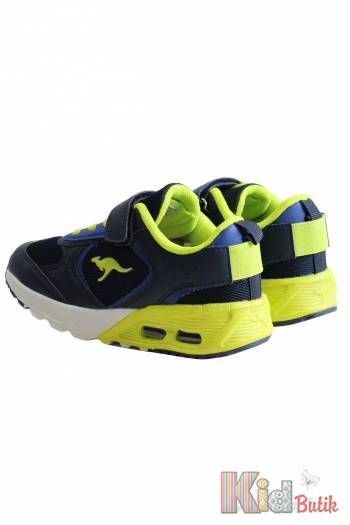 Купить Кроссовки с салатовыми вставками для мальчика KangaROOS 23-18844-000-4054 на КидБутик Кроссовки с салатовыми вставками для мальчика KangaROOS 23-18844-000-4054