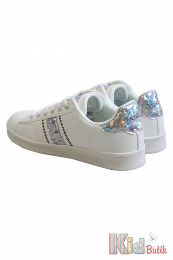 Купить Кроссовки белые с переливом для девочки KangaROOS 23-39283-000-0064 на КидБутик Кроссовки белые с переливом для девочки KangaROOS 23-39283-000-0064