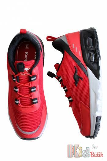 Купить Кроссовки красные с сеткой для мальчика KangaROOS 23-18845-002-6173 на КидБутик Кроссовки красные с сеткой для мальчика KangaROOS 23-18845-002-6173