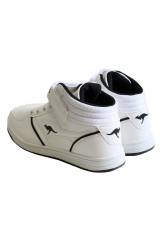 Купить Кроссовки хайтопы белые с черным подростковые KangaROOS 23-18907-002-0500 на КидБутик Кроссовки хайтопы белые с черным подростковые KangaROOS 23-18907-002-0500