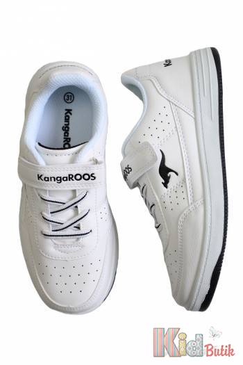 Купить Кроссовки белые с черным для мальчика KangaROOS 23-18906-002-0500 на КидБутик Кроссовки белые с черным для мальчика KangaROOS 23-18906-002-0500