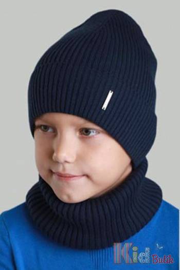 Купить Шапка синяя "Пит" для мальчика Elf Kids Ел23-17Сн. на КидБутик Шапка синяя "Пит" для мальчика Elf Kids Ел23-17Сн.