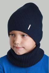 Купить Шапка синяя "Пит" для мальчика Elf Kids Ел23-17Сн. на КидБутик Шапка синяя "Пит" для мальчика Elf Kids Ел23-17Сн.