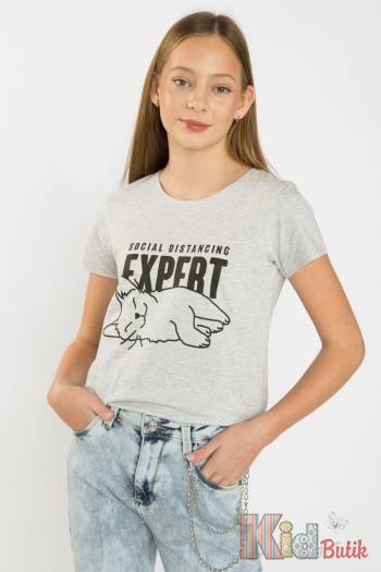 Купить Футболка в сером цвете для девочки Reporter Young 5900703820828 на КидБутик Футболка в сером цвете для девочки Reporter Young 5900703820828