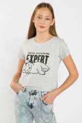 Купить Футболка в сером цвете для девочки Reporter Young 5900703820828 на КидБутик Футболка в сером цвете для девочки Reporter Young 5900703820828